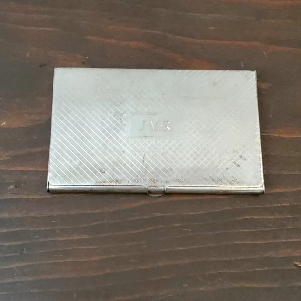 Silver Plated Business Card Holder